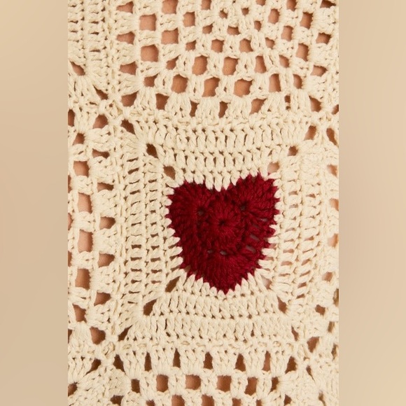 Crochet Heart Sweater Top - Le Lis - Picture 6 of 8